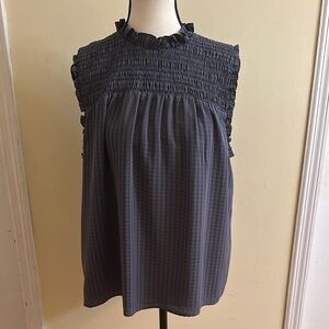 *NEW* Ann Taylor Elegant Gray Sleeveless Top